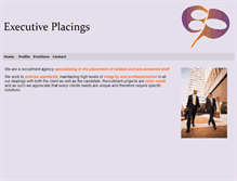 Tablet Screenshot of executiveplacings.com